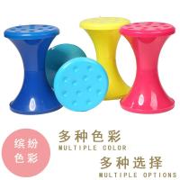 旅游凳子组装凳收纳凳家用吧台凳子时尚彩色塑料凳创意折叠凳_小号颜色随机