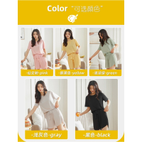 短裤款懒人家居服套装凉爽可外穿冰岛丝--全国西藏新疆_浅灰色