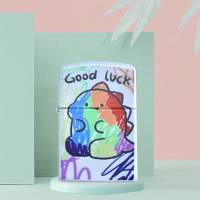 可爱卡通煤油打火机个性防风火机磨砂轮创意火机生日礼物新款_白色小熊_裸机(没有带油)