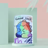可爱卡通煤油打火机个性防风火机磨砂轮创意火机生日礼物新款_白色小熊_裸机(没有带油)