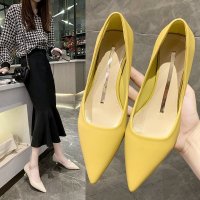 奈尔希顿新款女高跟鞋_黄色_40