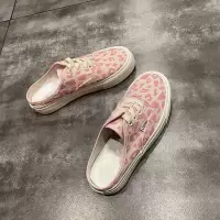 豹纹半拖帆布鞋女2021夏季新款韩版板鞋女小众鞋子女一脚蹬懒_花色_库存鞋随机发_39_标准尺码