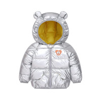 小羽点反季宠粉2021新款男女童轻盈免洗发光小熊棉服-03_花布白色小鸟_130(建议身高110cm)