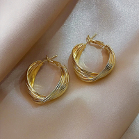 YO/渊澳圆圈耳环高级感气质女神范2021新款潮时尚百搭耳饰女1186_C1186