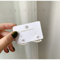 YO/渊澳王子文同款耳环2021新款潮气质高级感大气耳钉耳饰女1253_白色