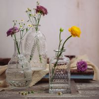 轻奢复古玻璃花瓶马德里花瓶家居摆件_马德里