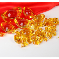 (缘)黄元宝家居摆件饰品_3厘米