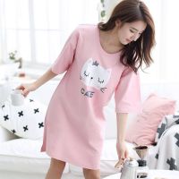 厂家直销韩版睡衣女夏季卡通可爱睡裙女夏宽松女士睡裙家居服_单车_优质睡裙_2XL_体重125-145斤