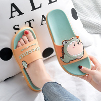 夏季拖鞋女外穿浴室洗澡防滑家居家用情侣男士室内可爱儿童凉拖鞋_黑黄_40-41适合39-40脚穿