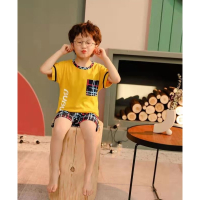 刘三妹专享9016#步步啦家居套装_黄色_18号 130-140cm