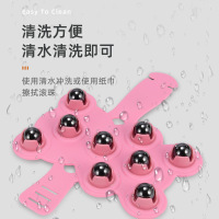 品质优选全身通用/七龙珠/九龙珠/按摩器(360°滚珠)_7龙珠钢珠拍一发二(送精油+穴位图)_蓝 色