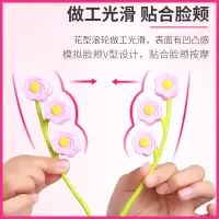 滚轮式脸部按摩器 手动按摩器滚轮按摩器_蓝色花朵1个