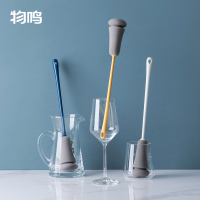物鸣洗杯子神器杯刷奶瓶刷洗杯刷涮瓶刷清洁水杯刷长柄小刷子家用_新款灰白色