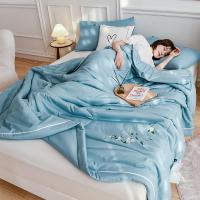 2021年新款 薄荷清香大豆夏被夏凉被空调被子_薄荷清香大豆夏被-蓝_夏被150x200cm