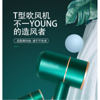 粉丝特惠购负离子蓝光家用电吹风机_绿色
