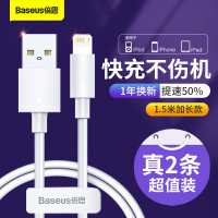 倍思 数据线iP2.4A/TypeC5A1.5米加长款两条特惠装_苹果2.4AUSB to iP接口