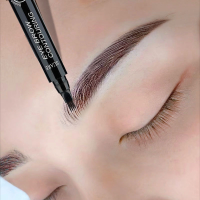 眉笔防水防汗初学者持久不易脱色懒人四分叉眉毛笔女学生液体眉_1#浅棕色