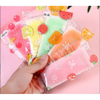 世杰夏季水果味冰凉降温贴冰贴学生军训清凉贴_草莓味1袋/2片_10片装5袋