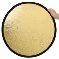 迷你反光板可折叠小号便携摄影户外拍照补光板挡光板拍摄打光板_30cm金银反光板