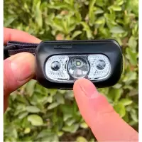 户外感应头灯_黑色