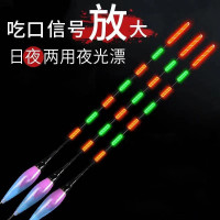 水无影电子漂夜光漂鲫鱼漂夜钓浮漂户外渔具用品_水无影1支装涂装随机发_夜光漂带电池(吃铅量~约2.5)