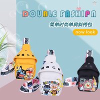 轻便潮搭户外出游包时尚女童背包斜挎包_鳄鱼蓝色