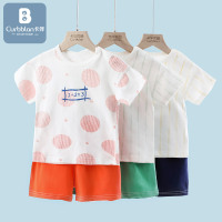 2021新品卡伴卡通儿童短袖套装_北极熊_66码(3-6个月)