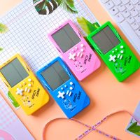 儿童玩具经典怀旧掌上游戏机俄罗斯方块益智送男女孩礼物创意卡通_黄色