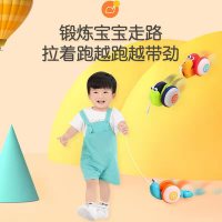 (学步玩具)婴儿玩具牵绳蜗牛音乐灯光爬行走路学步男女孩童玩具_学步玩具扭扭虫
