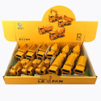 仿真挖掘机工程车吊车玩具 回力小汽车儿童玩具车(多款式)_随机一只