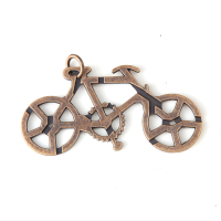 粉丝福利合金解环puzzle玩具鲁班锁智力益智早教烧脑合金锁玩具_自行车粉丝福利款