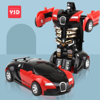 新款儿童汽车校车玩具车男孩金刚碰撞变形机器人惯性小宝宝跑车神_变形车一辆（颜色随机）