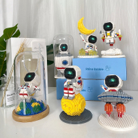 微钻拼装小颗粒益智玩具积木太空宇航员每款送罩子灯儿童立体拼图_智鹰宇航员2694,送罩子灯
