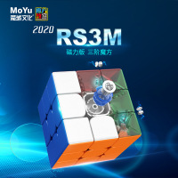 大禹魔域魔方教室RS3M2020魔方比赛专用磁力三阶顺滑玩具_彩色RS3M2020
