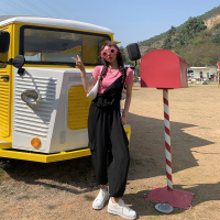 小渝新款 粉色上衣背带裤套装《可单买》TZ003_粉色上衣单件_2XL《145-165》