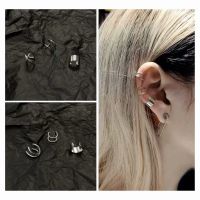 ins耳夹无耳洞女耳骨夹耳钉耳饰韩版简约霸气个性潮耳环套装_C型无缝耳夹单只