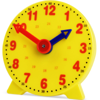 儿童钟表模型认识时间闹钟学具一二年级幼儿手工钟面小学数学教具_1上 认识钟表