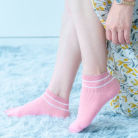 男女短袜 竹纤维 夏季薄款 清凉透气 吸汗防臭 5双装_男纯色款5双_男38-44码,女34-40码