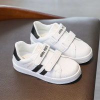 泡泡狮板鞋2021年春季新款男女童女童儿童板鞋子小白鞋宝宝休闲鞋_粉色（皮面）_31码/约19.0cm