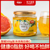 福事多蜂蜜柚子茶500g罐装 夏季泡水喝的饮品 维C果茶 冷热水可泡_500g蜂蜜柚子茶