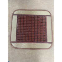 宠粉月浮力夏季坐垫凉席汽车坐垫方椅垫夏天车用竹块办公椅垫_金色45*45