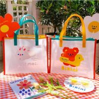 达人优选夏季少女果冻ins卡通透明单肩包_可爱小兔