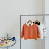 小首尔秋季儿童polo衫HH21027-A11_桔色_110cm