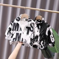 2021春秋季新款男童外套韩版儿童洋气夹克衫潮中小童休闲冲锋_防晒衣G字母款_双层_80