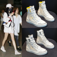 马丁靴女鞋2021新款靴子夏季薄款百搭短靴夏天透气网纱春秋季_黑色 经典_38