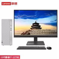 联想(Lenovo)天逸510Pro 台式机电脑整机 (i7-12700 32G 1T+512G SSD 键鼠 Win11Wifi+蓝牙)23英寸显示器 商用家用学习 定制