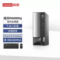 联想(Lenovo)扬天M4000q 商用台式机电脑主机(G6900 8G 1T+256G SSD固态 Win11 office)定制