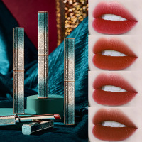 小雾面细跟口红 平价不易色浮丝绒哑光口红女同款