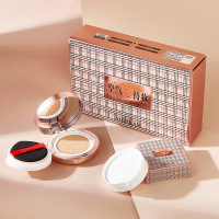 气垫套装 自然遮瑕气垫霜滋润防水防汗带替换装气垫国货