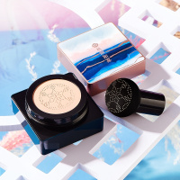 花同款霜 控油锁水保湿滋润气垫定妆隔离遮瑕蘑菇头气垫